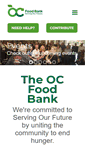 Mobile Screenshot of ocfoodbank.org